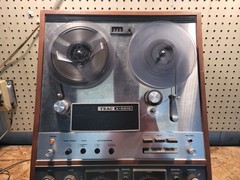 Vintage TEAC A-6010 Auto Reverse Reel-Reel For Parts or Repair Powers On AS-IS