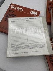 scotch 3M audio recording tape 177 Lot Of 6 W/ Brand New Sealed AMPX 642