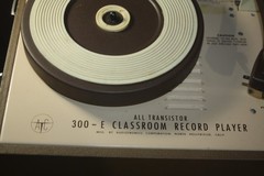 Vintage Audiotronics 300-E 4 Speed Classroom Record Player- Powers Up -Lights Up