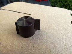 VOICE OF MUSIC One BROWN PLASTIC CONTROL KNOB On Off 1200 Model Turntable Early