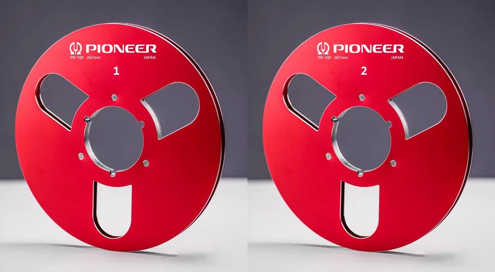 One Pair 10.5” red Pioneer Tape reel High Quality Aluminum Take Up Reel