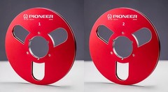 One Pair 10.5” silver Pioneer Tape reel High Quality Aluminum Take Up Reel