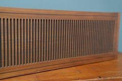 Telefunken HI-FI Loudspeaker 2302 for stereo radio Western Germany Vintage wood