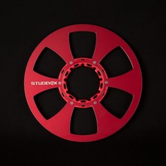 New One 10.5″ Red Aluminium Empty Tape Reels For R2R Tape Recorders