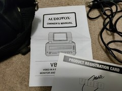 AudioVOX VBP2000 Portable VHS Player LCD Monitor Consolefor Parts
