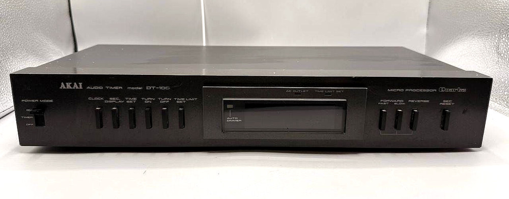 Akai DT-100 Audio Timer Programmable Stereo Component Timer Japan Tested Working
