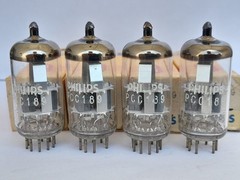 4x PCC189 / 7ES8 ( PCC88 / 7DJ8 ) tubes PHILIPS – DISC getter – PCC 189