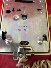 Vintage 1977 Stromberg Carlson 554 Wall Phone Gold Rotary Dial Bell System