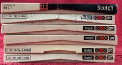 SCOTCH 6 Magnetic Reel to Reel Tape Lot all with leaders but on wrong reels