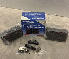 Pyramid Phase III Bass Reflex 3 Way Stereo Speaker System 4040 200W NEW