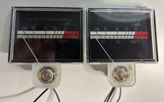 TANDBERG TD20A VU METERS – PAIR, MINT CONDITION.