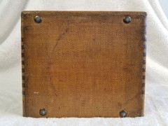 1938-40 Detrola Pee Wee Portable Radio RARE ART DECO Tweed Wrap Suitcase Style