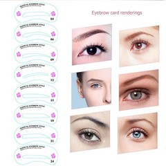 24 Styles Eyebrow Template Set