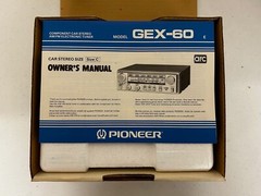Pioneer GEX-60 Component Car Stereo AM/FM Electronic Tuner
