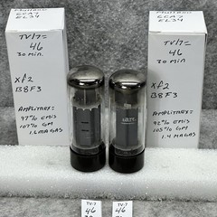 MATCHED PAIR MULLARD 6CA7 EL34 TUBES xf2 B8F3 TV/7 and Amplitrex Tested 100%