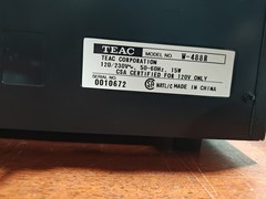 TEAC W-488R Dual Cassette Deck Stereo Tested w/ Manual A/V Cables Blank Tape