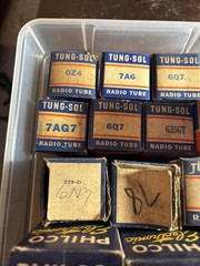 Lot Of 16 Antique Radio Tube Vacuum Philco Tung Sol In Boxes