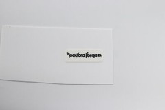 Rockford Fosgate Speaker logo badge Sticker Decal 33mm(1.29″)X11mm(0.43″)