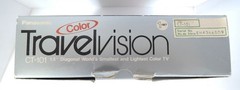 AWESOME WOKRING PANASONIC TRAVELVISION CT-101 PORTABLE CRT COLOR TV 1.5 COMPLETE