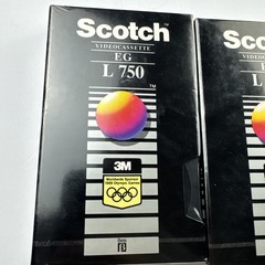 Lot Of 2 Scotch EG L 750 Videocassette Beta Tape Blank NOS