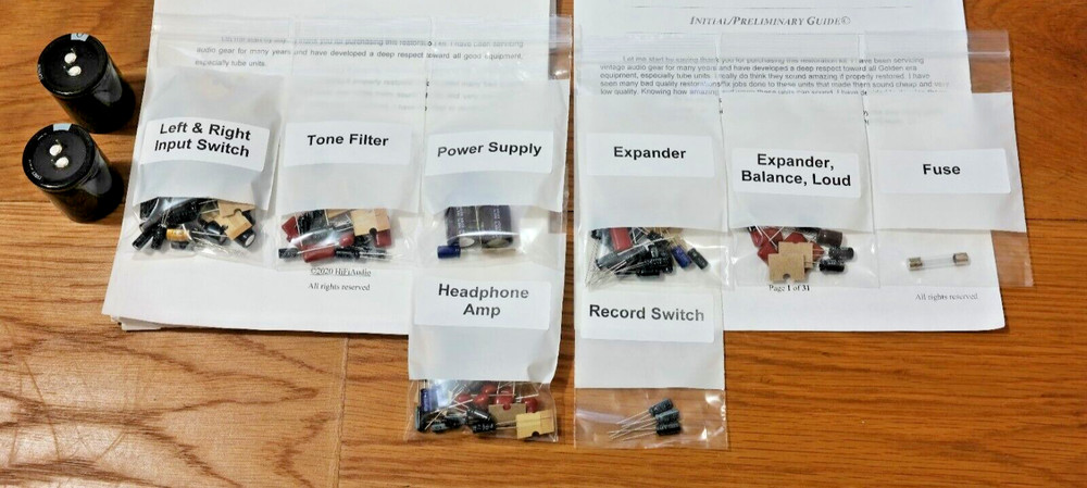 McIntosh C32 preamp restoration recap repair upgrade rebuild kit capacitor