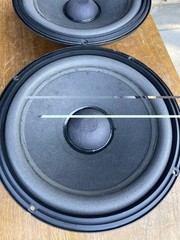 BOSE 301 series II 8” 120713 Woofer Speakers – One Great (new Foam) + 2nd Froze