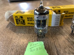 Matched Pair of 5814A (12AU7) Tubes Tested Excellent on Hickok 533A