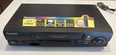Panasonic VCR Plus PV-V4601 4 Head Hi-Fi Stereo Omnivision No Remote, Tested