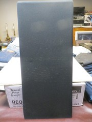 REALISTIC T-120 SPEAKERS/GRILLS W/ BRAND NEW PREMIUM BLACK MELLOTONE GRILL CLOTH
