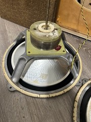Vintage LEAK British Hi-Fi Speakers –12” Sandwich Woofers Original Cabinets Work