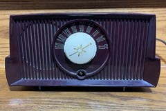 Vintage GENERAL ELECTRIC AM Radio Model C405 ( 1954?) *Needs Knob* TESTED~WORKS