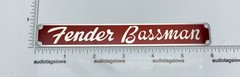 Fender Bassman Tweed Brown Amplifier Badge Custom Made Silver Aluminum