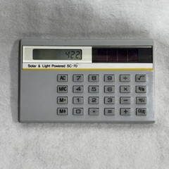 Vintage Solar & Light Powder SC-70 Calculator Dual Power Works Retro Desk Office