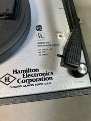 Hamilton Model 910 4 Speed Vintage Travel Record Player Tested Works Clean