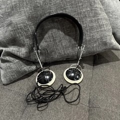 Vtg Mono Headphones Wired 3.5mm Plug Retro Transistor Radio Headset 50’s/ 60’s