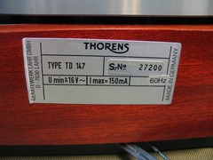 Thorens TD 147 Turntable Fully Tested/ Ortofon OM10/New Belt/RCA Jacks/Manual
