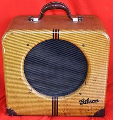 VINTAGE GIBSON EH-150 AMPLIFIER CIRCA 1941-1942 AEROPLANE TWEED COVERING