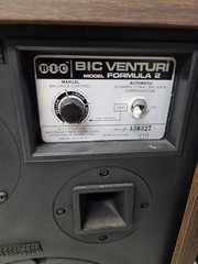 BIC Venturi Formula 2 Speakers Pair Vintage 1970s 8″ Woofer Walnut USA Tested