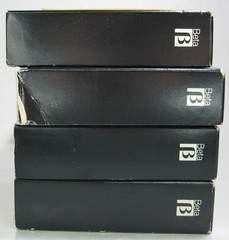 Vintage Betamax Beta Tape Lot of 4 Used Tapes Sony Model L-750 w/ Cases