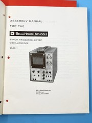 Lot of 7 Bell & Howell Schools Oscilloscope & Multimeter Manuals