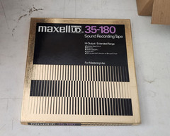 ⚡10.5″ Reel to Reel Recording Tape 3600’🎶MAXELL UD Pro 35-180⭐METAL Used w/Musi