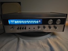 SHERWOOD S-7100A RECEIVER PROFESSIONALLY SERVICED REAL WOOD CASE VIDEO INCLUDED