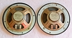 Vintage Speaker Pair Realistic 12-485 8 Ohms 3 Watts with Grill from Radio Shack