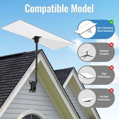 Starlink Gen 3 Mount, Heavy Duty Wall/Roof Mounting Bracket Kit, Adjustable Stan
