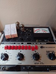Matched Pair of Amperex 6DJ8 ECC88 Code GA2 TV-7 Tested VACUUM TUBE D-Getter