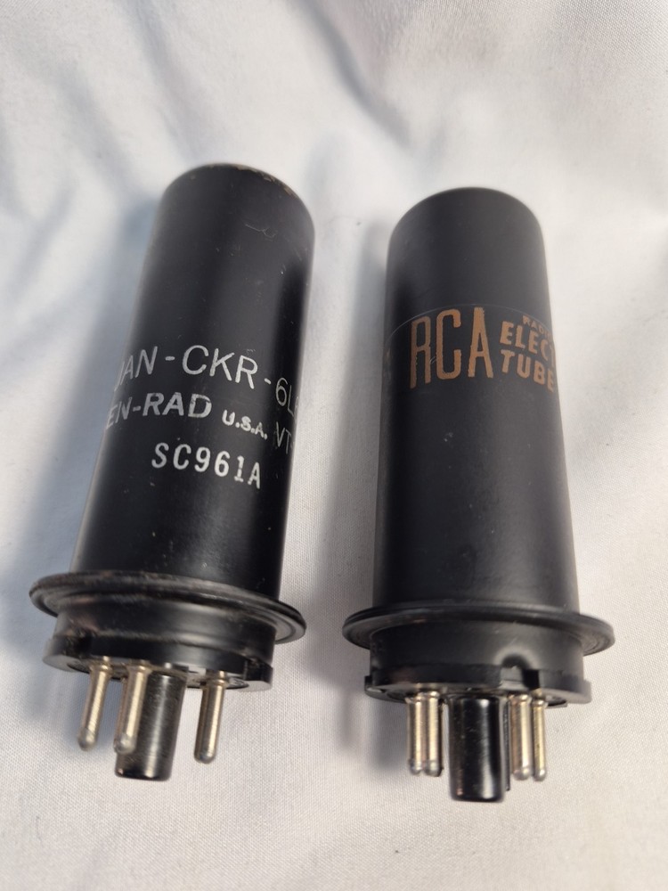 (2) VTG Electron Tubes *Ken-Rad JAN-CKR 6L6 VT-115 & RCA 6L6 BLACK *NOT TESTED