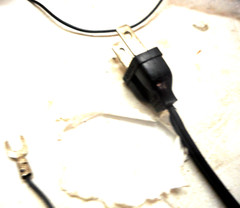 PIONEER PL-A45D TURNTABLE – POWER CORD/PHONO RCA CABLES W/GROUND – PARTING OUT