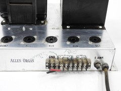 Allen Organ Vintage 6L6GC 6SN7GT Tube Audio Amplifier (original, untested)