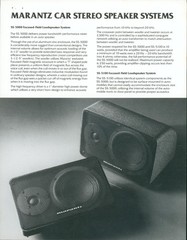 1980 Marantz Car Stereo Speaker Systems SS-5000 SS-5100 Dealer Brochure Audio