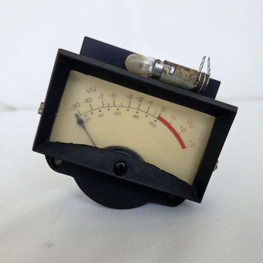 Vintage API Instruments 361 Analog VU Meter Magnetic Mount Audio Gauge Movement